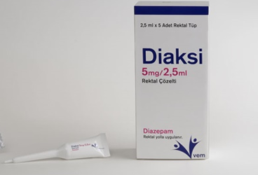 DIAKSI 5 MG /2.5 ML REKTAL COZELTI